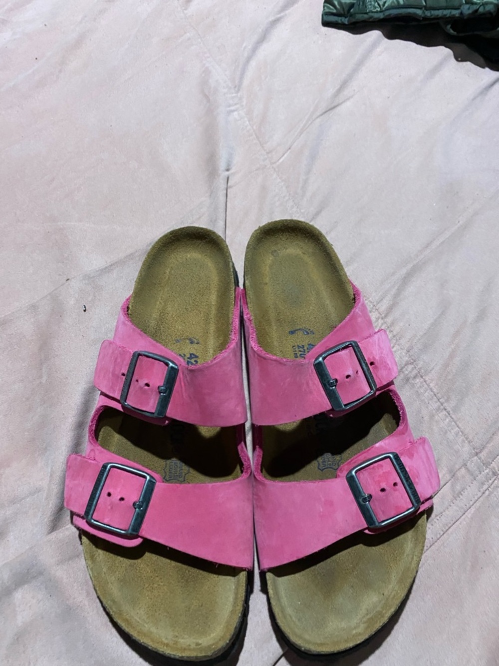 Women’s Birkenstock Arizona Pink Sandals Size 42